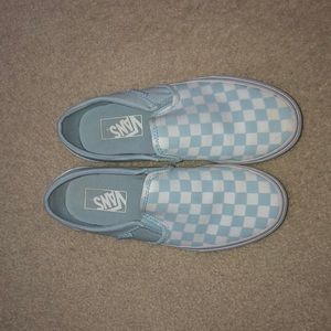 Light Blue slip on Vans